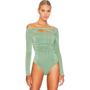 Marilla Bodysuit in Sage Green